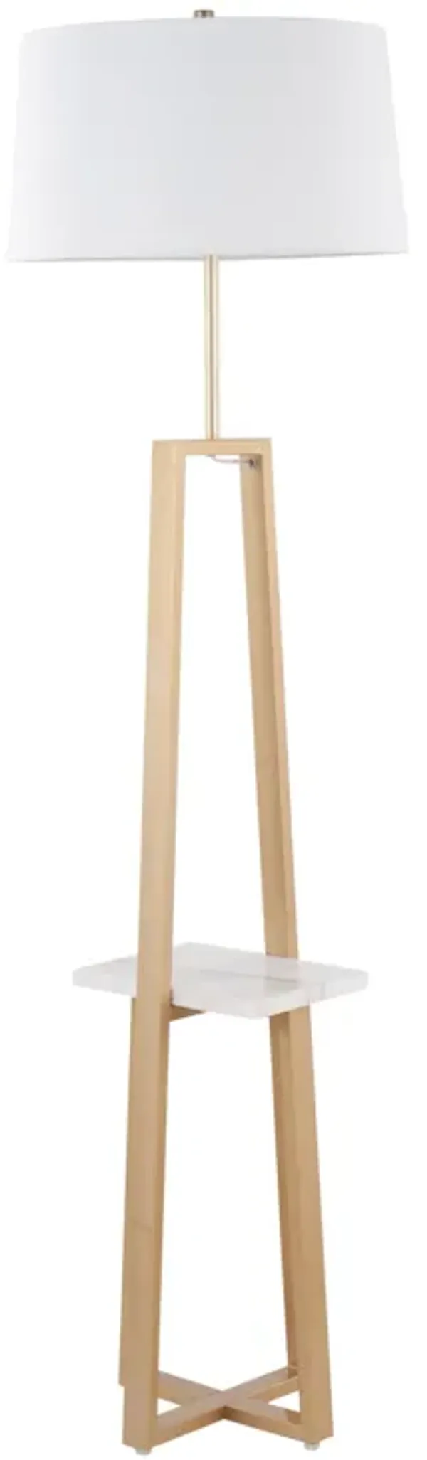 Cosmo - Shelf Contemporary / Glam Floor Lamp