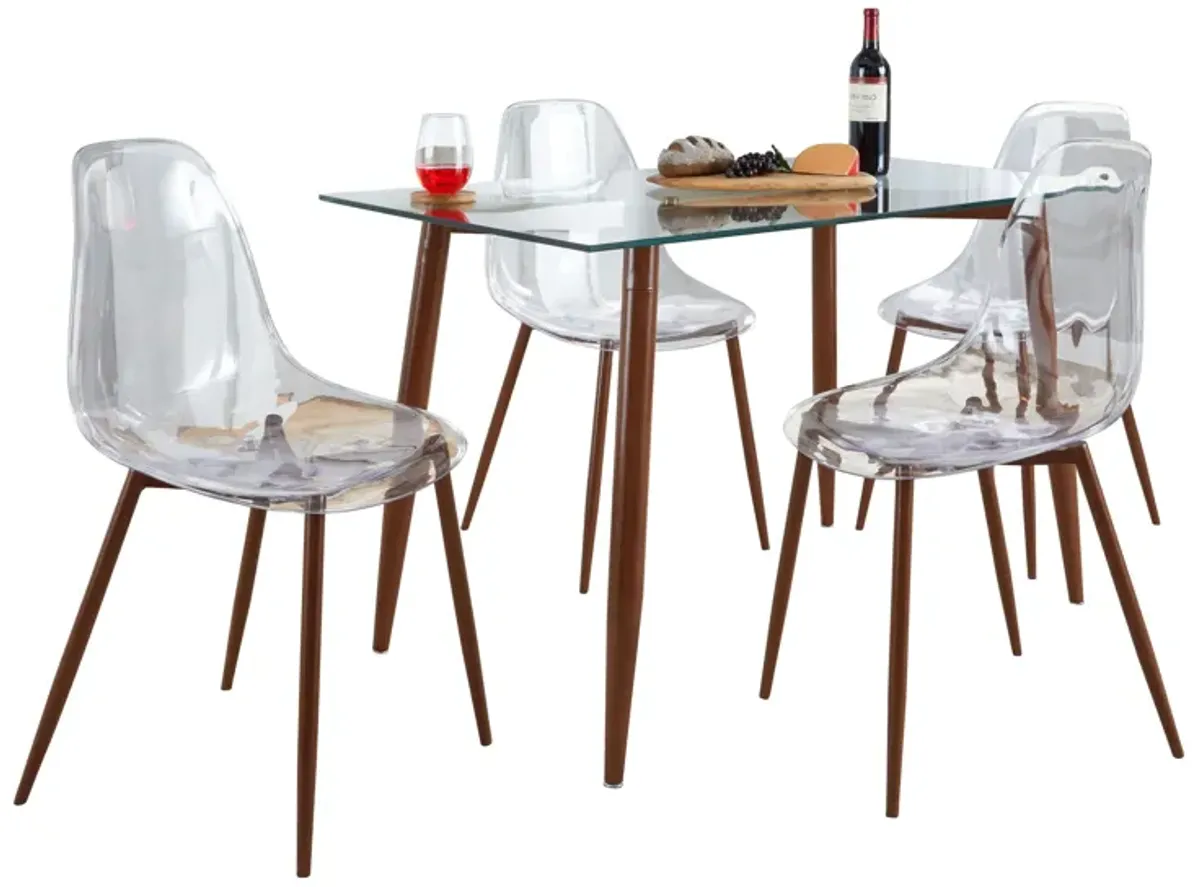 Clara - 5 Piece Mid Century Modern Dining Set