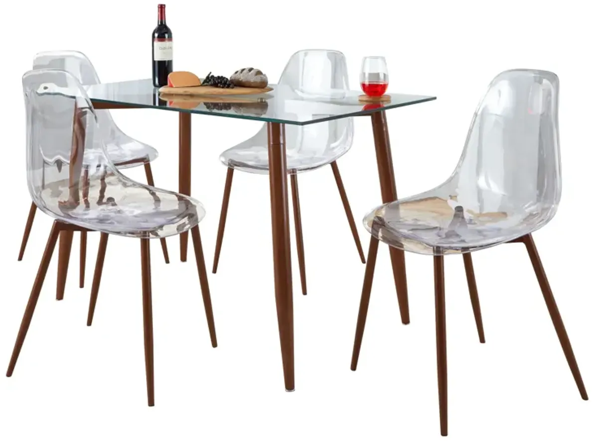 Clara - 5 Piece Mid Century Modern Dining Set