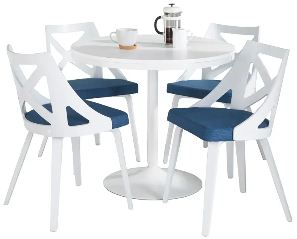 Dakota Charlotte - 5 Piece Contemporary Design, Dining Set