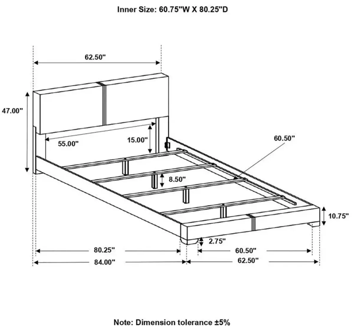 Conner - Upholstered Panel Bed