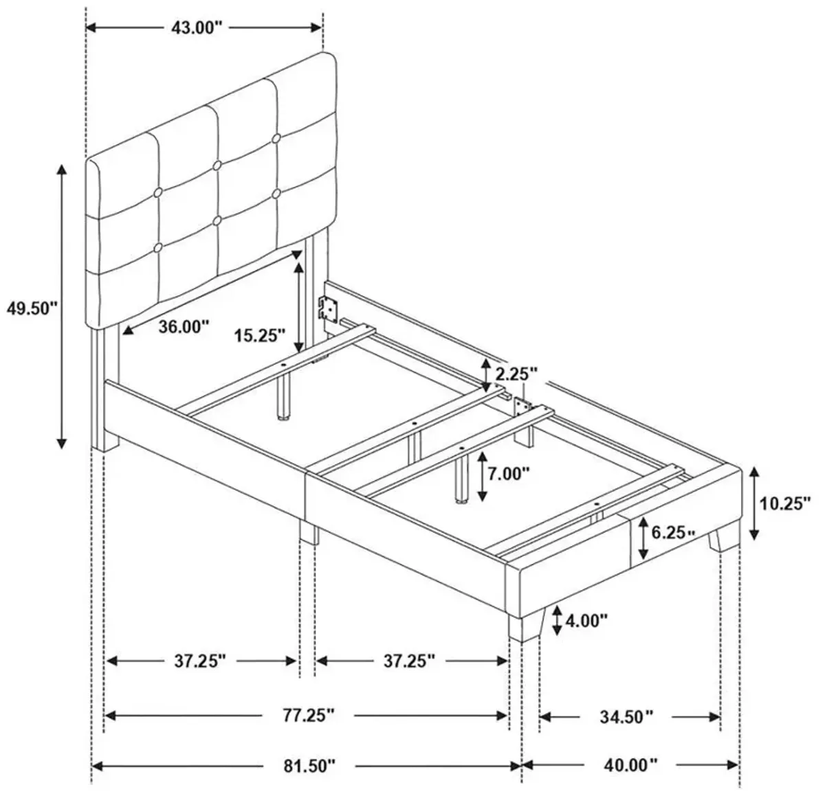 Mapes - Upholstered Panel Bed