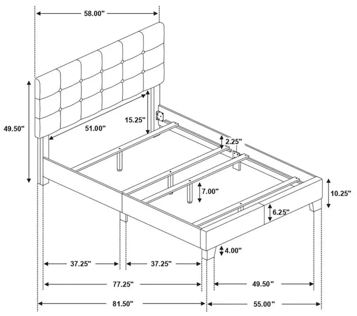 Mapes - Upholstered Panel Bed