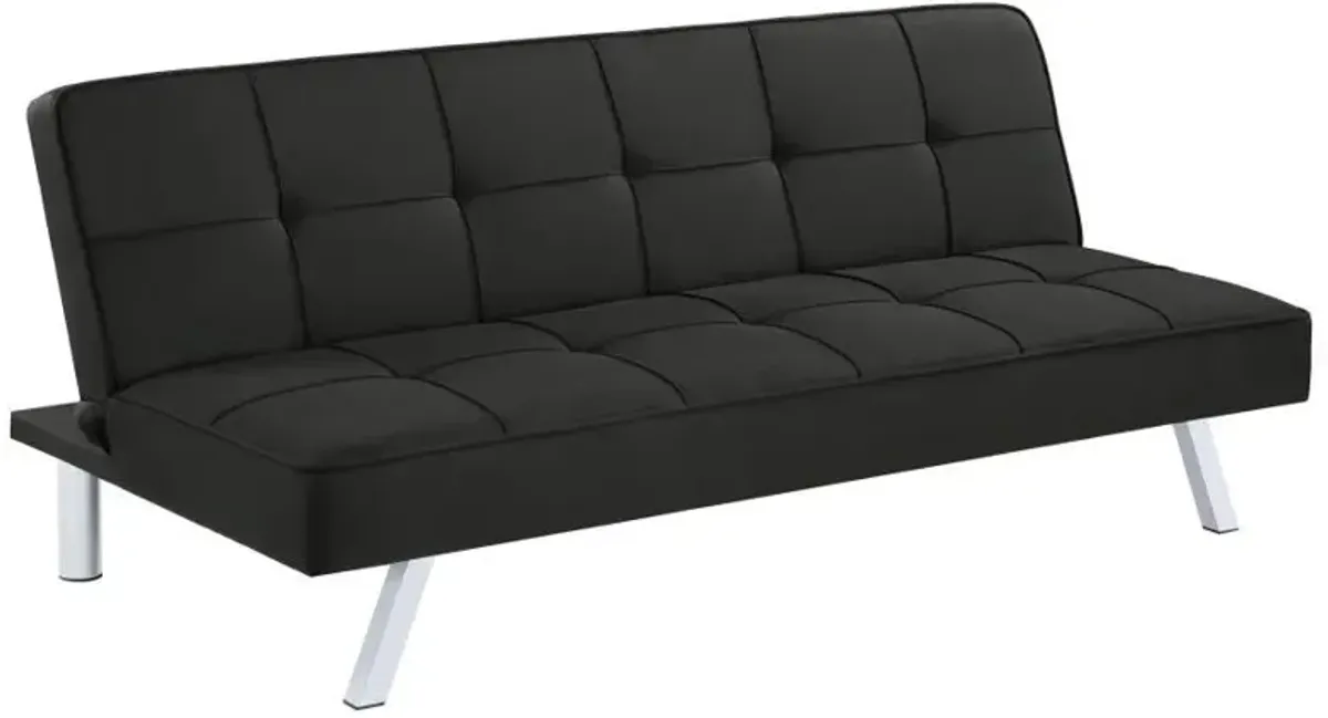 Joel - Upholstered Tufted Convertible Sofa Bed