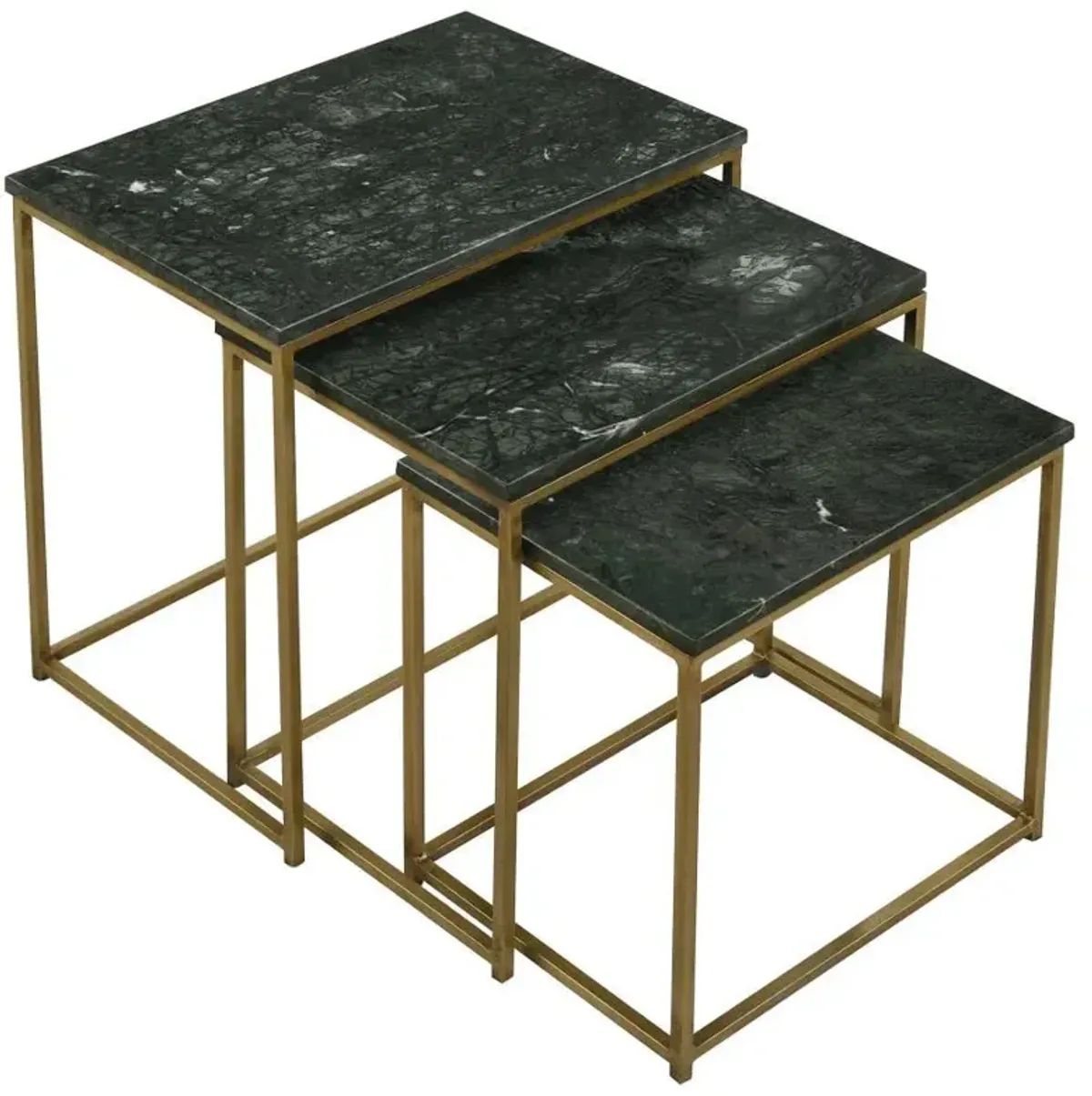 Medora - Marble Top Nesting Table Set