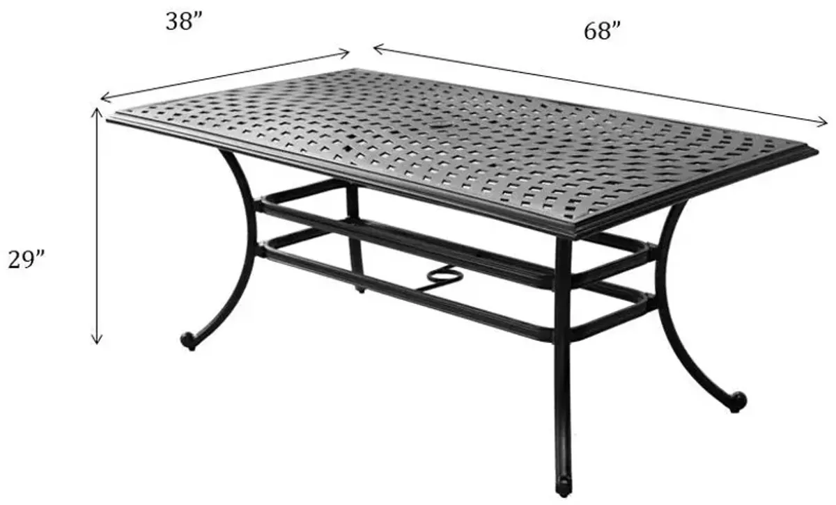 Rectangle Outdoor Dining Table