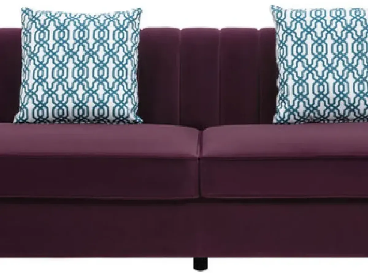 Maddie - Velvet Sectional Sofa