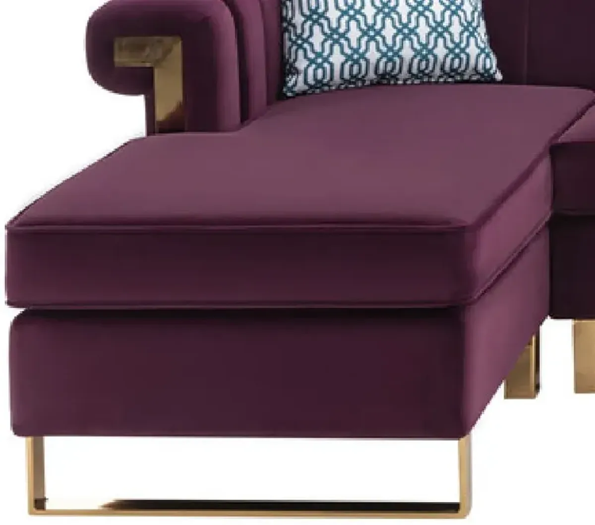 Maddie - Velvet Sectional Sofa