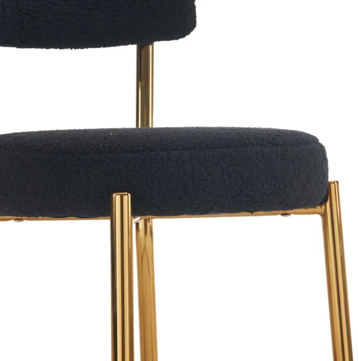 Modern Teddy Fabric Upholstered Bar Stools