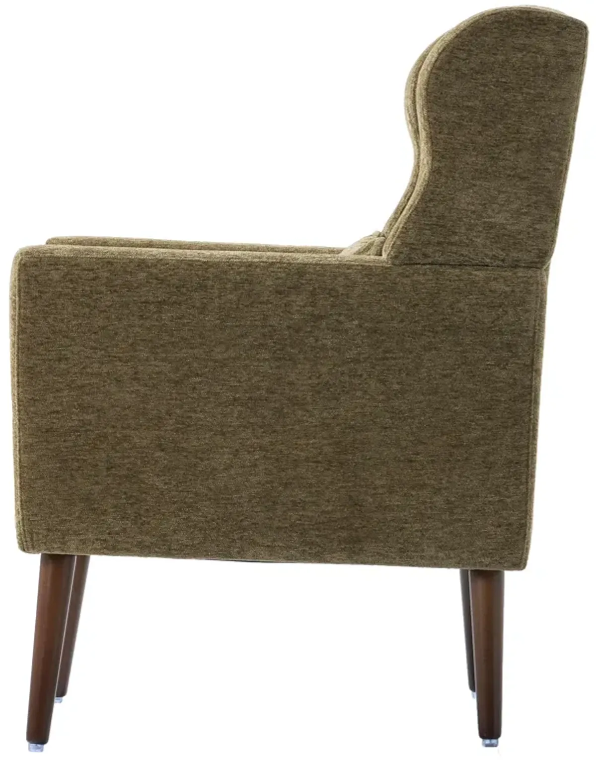 Modern Accent Chair, Chenille Arm Chairs For Living Room, Upholstered Mordern Armchair, Comfy Soft Padded Lounge Chair In Small Space, Bedroom, With Pillow, Solid Wood Leg