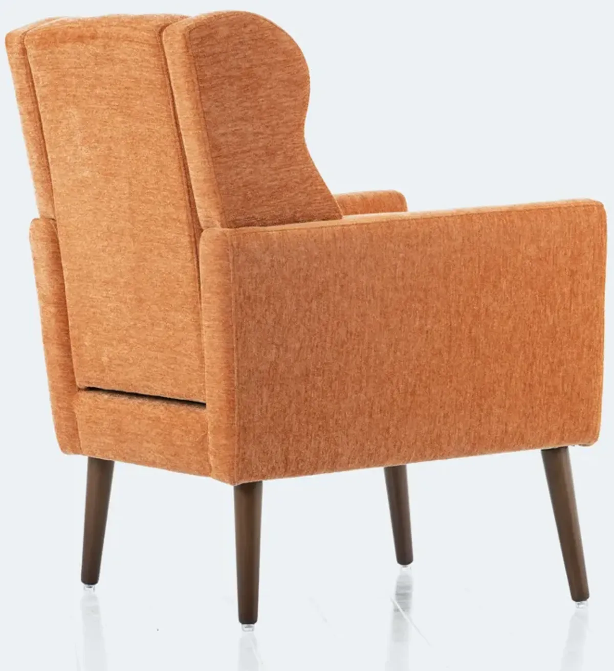 Modern Accent Chair, Chenille Arm Chairs For Living Room, Upholstered Mordern Armchair, Comfy Soft Padded Lounge Chair In Small Space, Bedroom, With Pillow, Solid Wood Leg