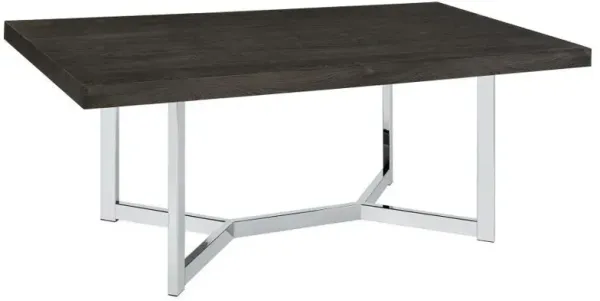Benson - Composite Wood Dining Table - Dark Oak