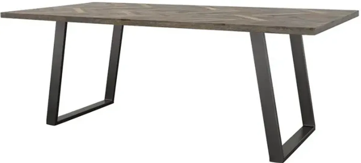 Misty - Solid Wood Dining Table - Gray Sheesham