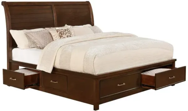 Barstow - Queen Storage Bed - Pinot Noir