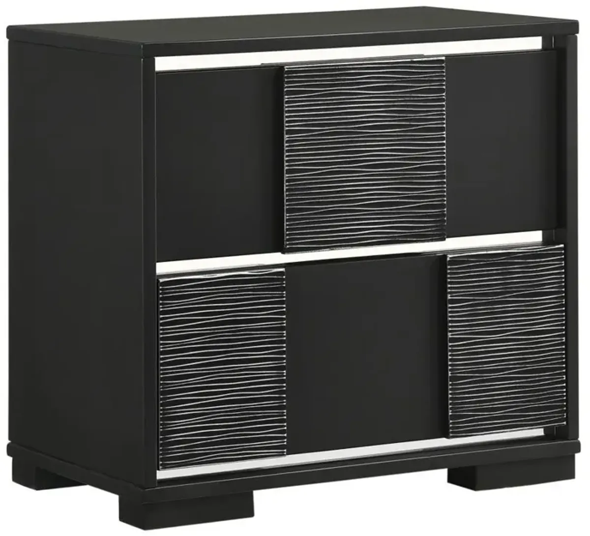 Blacktoft - 2-Drawer Nightstand - Black