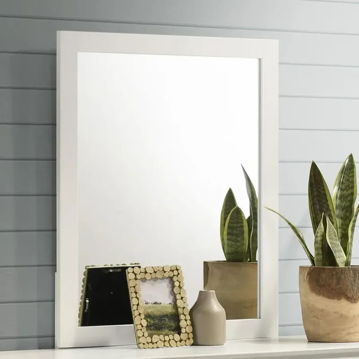 Selena - Dresser Mirror - Cream White