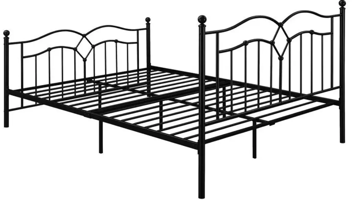 Klossen - Metal Queen Open Frame Bed - Black