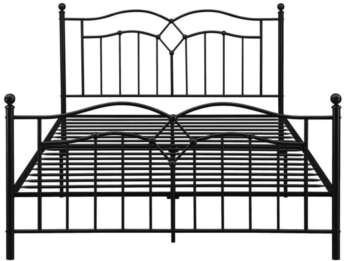 Klossen - Metal Queen Open Frame Bed - Black