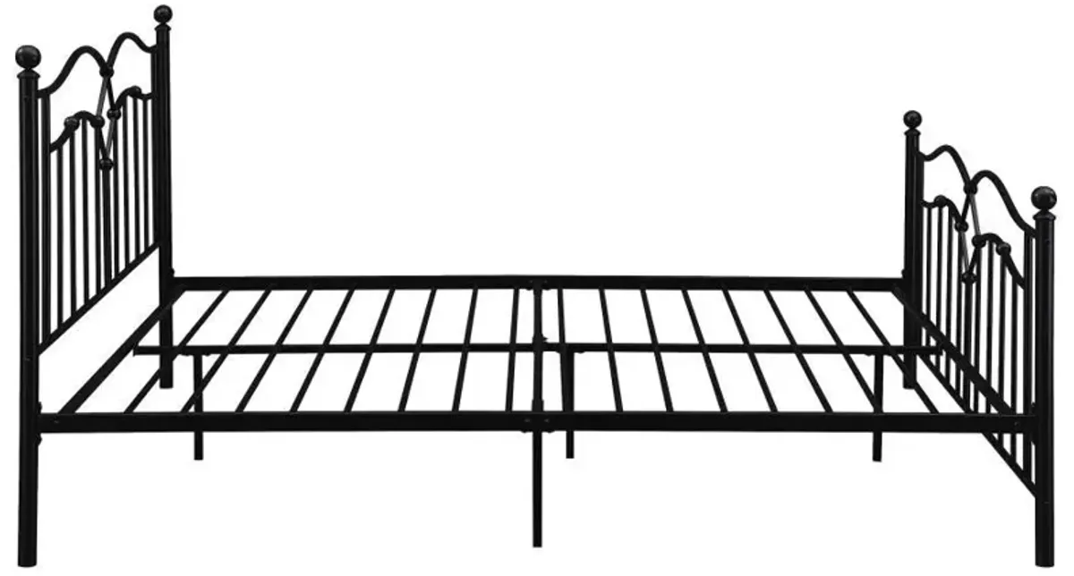 Klossen - Metal Queen Open Frame Bed - Black