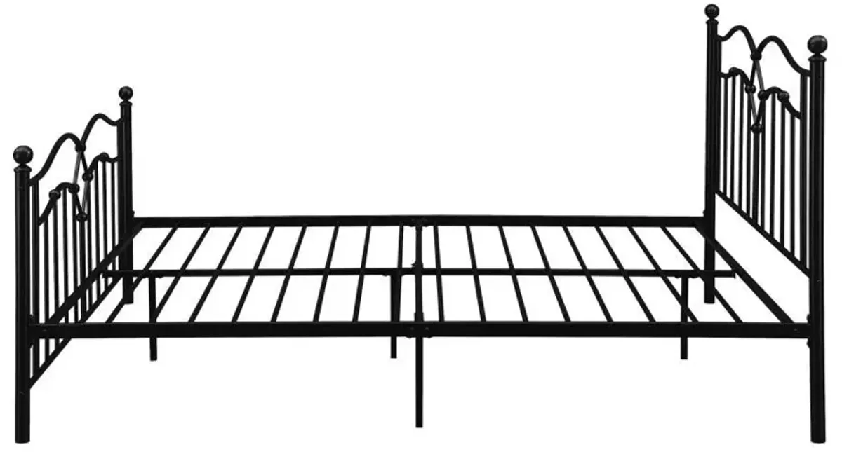 Klossen - Metal Queen Open Frame Bed - Black