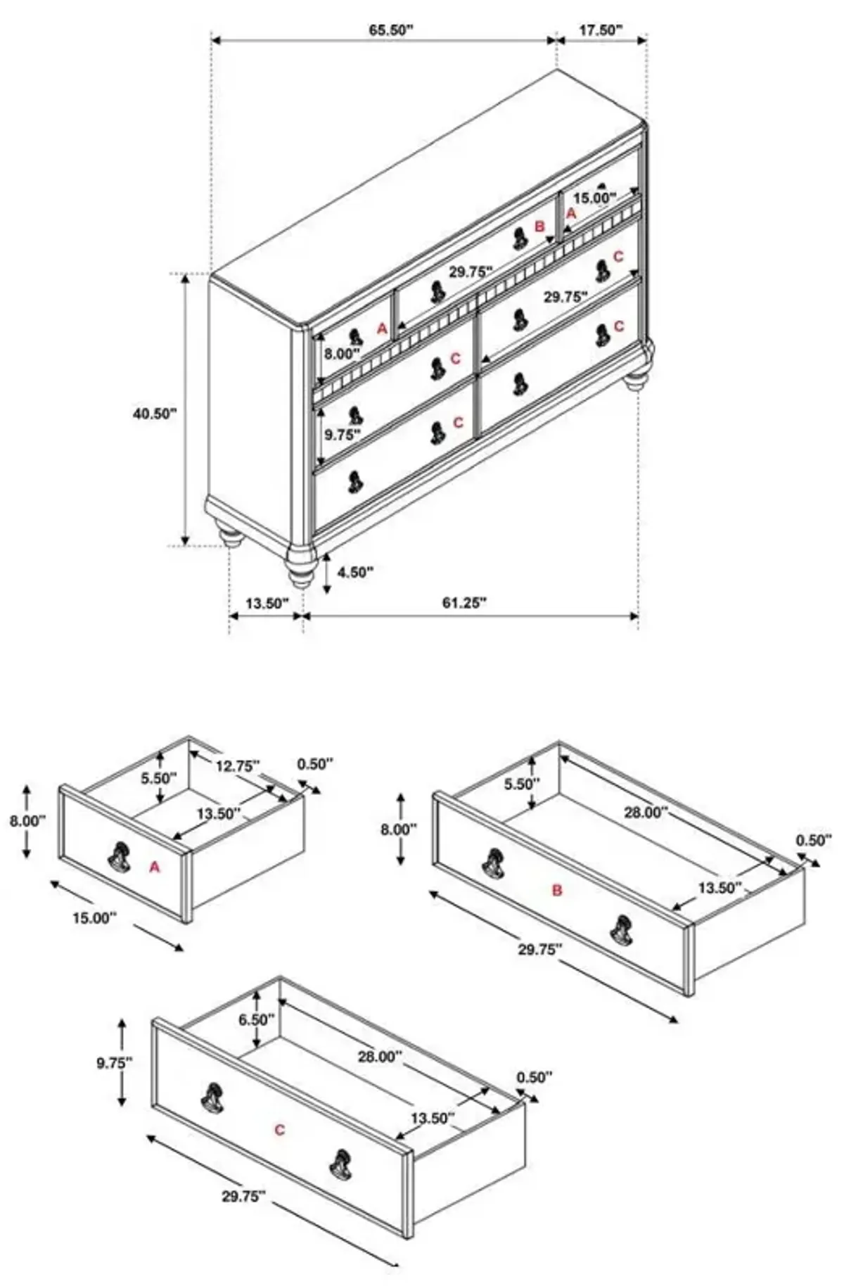 Bling Game - Upholstered Storage Bed Bedroom Set