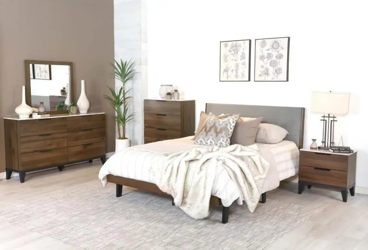 Mays - Wood Panel Bed