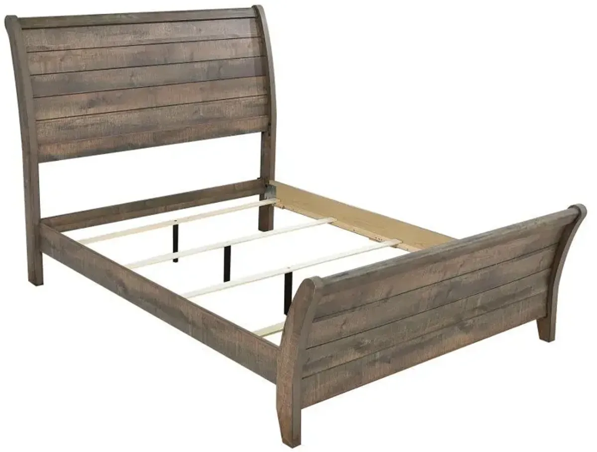 Frederick - Wood Sleigh Bed