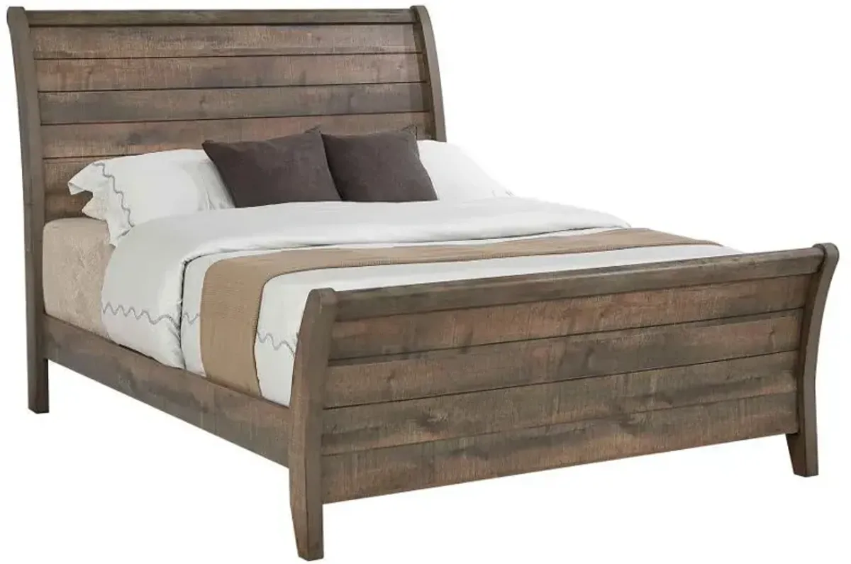 Frederick - Wood Sleigh Bed