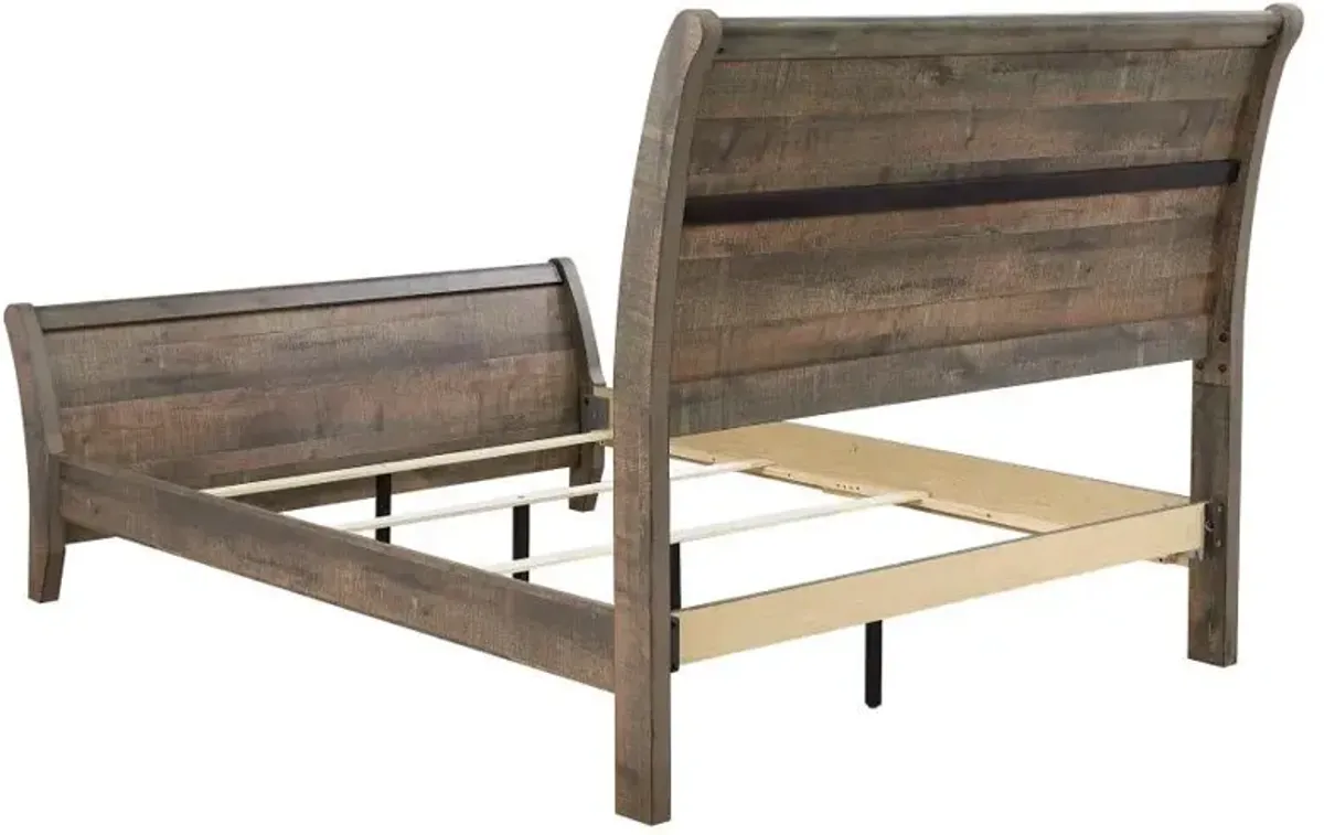 Frederick - Wood Sleigh Bed