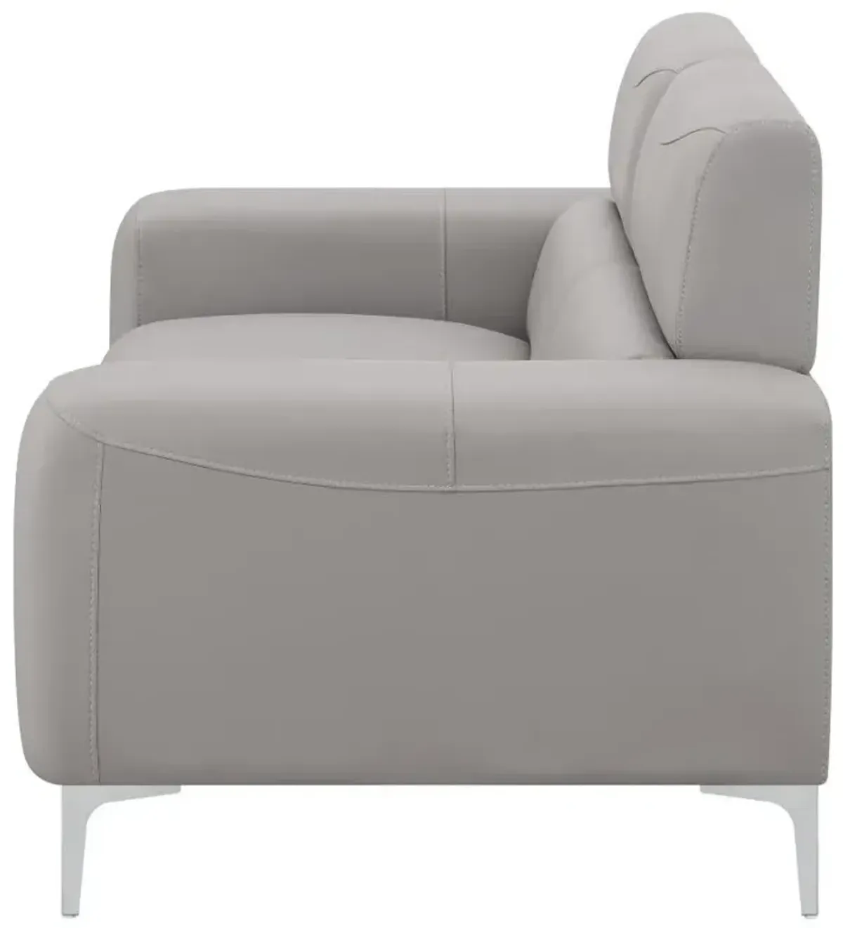 Glenmark - Upholstered Track Arm Loveseat - Taupe