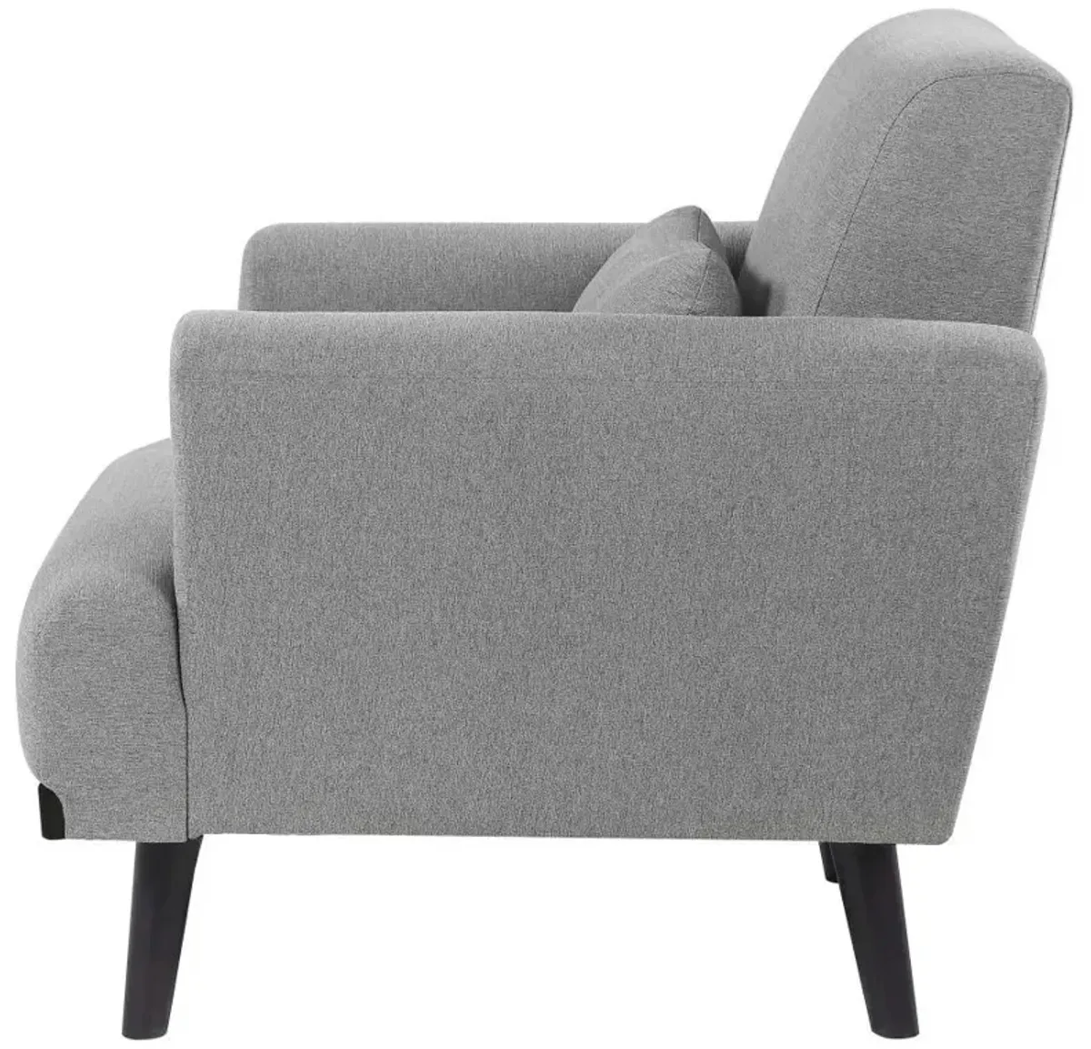 Blake - Upholstered Track Arm Accent Chair - Sharkskin