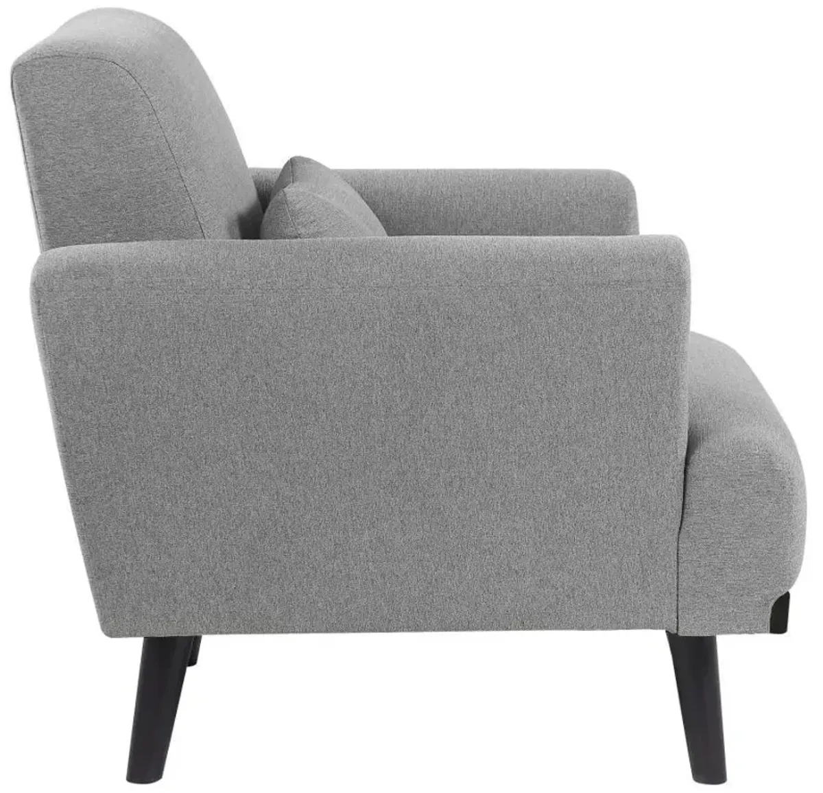 Blake - Upholstered Track Arm Accent Chair - Sharkskin