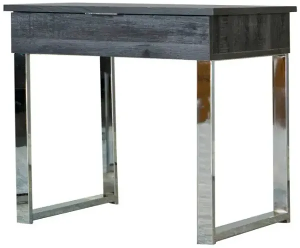 Aldine - Square 1-Drawer Side End Table - Dark Charcoal