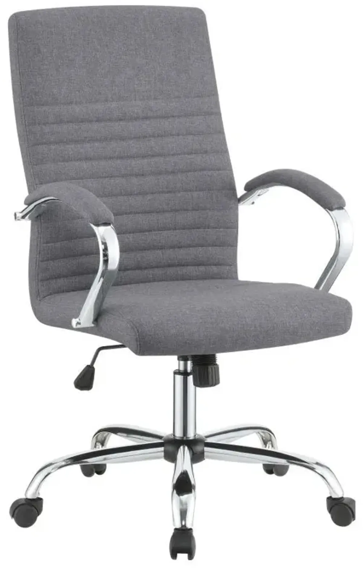 Abisko - Upholstered Adjustable Home Office Desk Chair - Gray