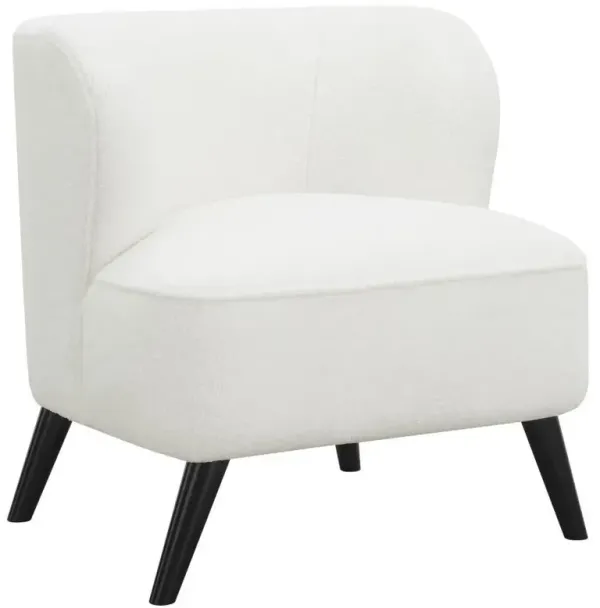 Alonzo - Faux Sheepskin Upholstered Accent Chair - Natural