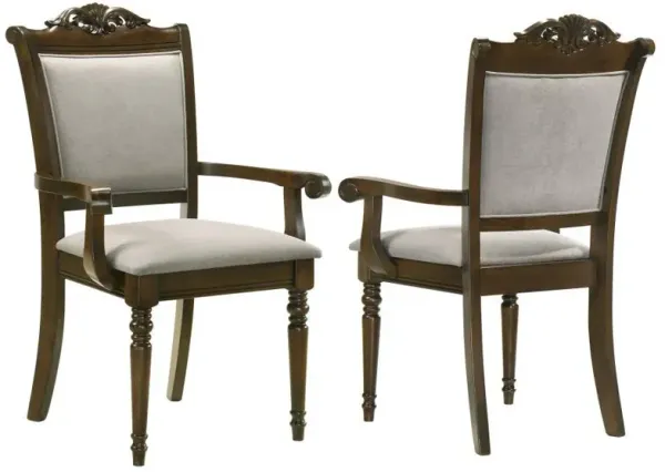 Willowbrook - Wood Dining Arm Chair (Set of 2) - Chestnut