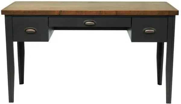 Essex - Writing Desk - Black, Whiskey