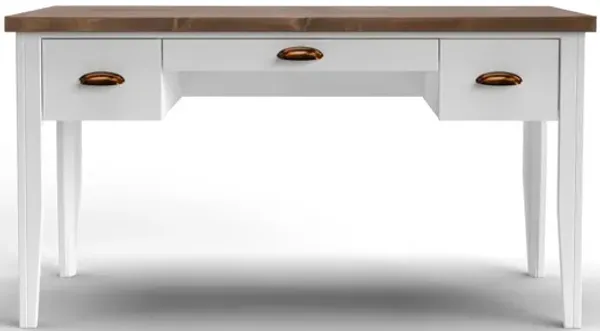 Hampton - Writing Desk - Jasmine Whitewash / Barnwood