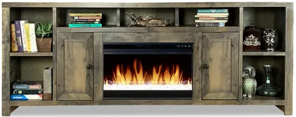 Joshua Creek - Electric Fireplace, TV Stand For TVs Up To 95" - Barnwood