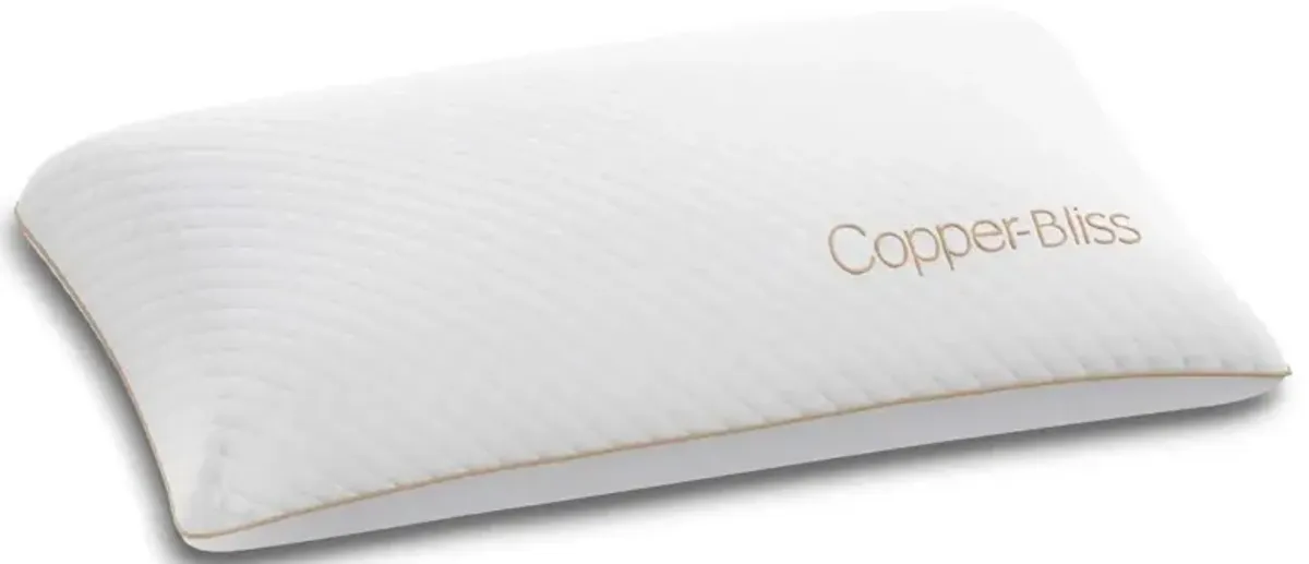 Copper Bliss Pillow - White