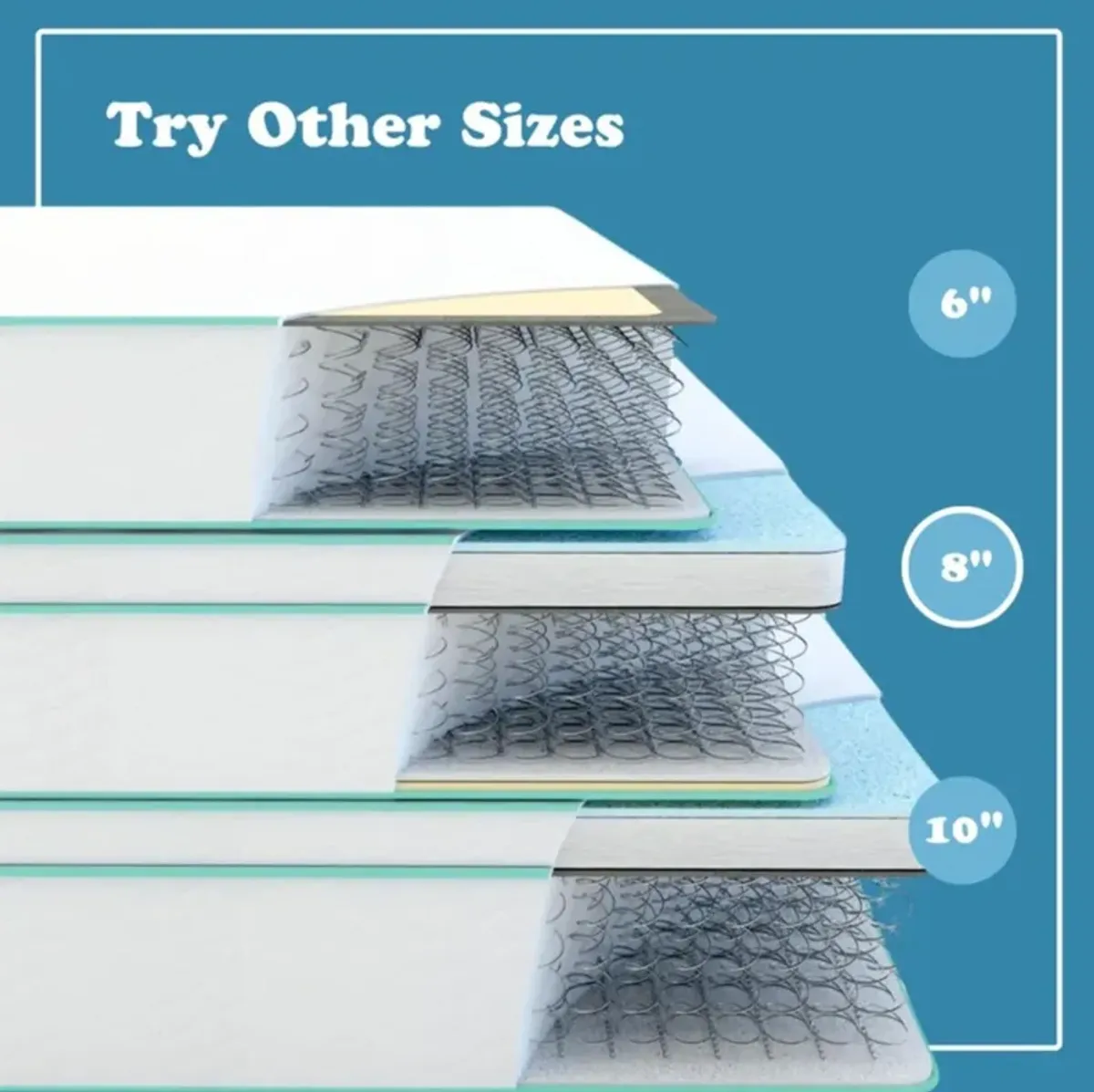 6" Medium Innerspring Hybrid Mattress