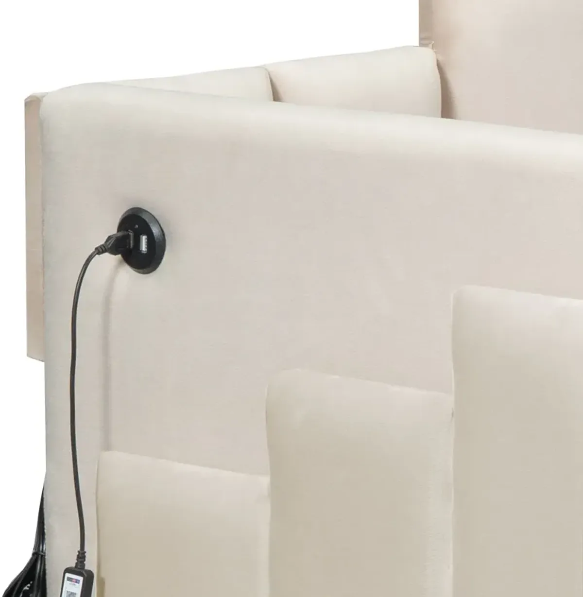 Upholstered Daybed With Light And USB Port