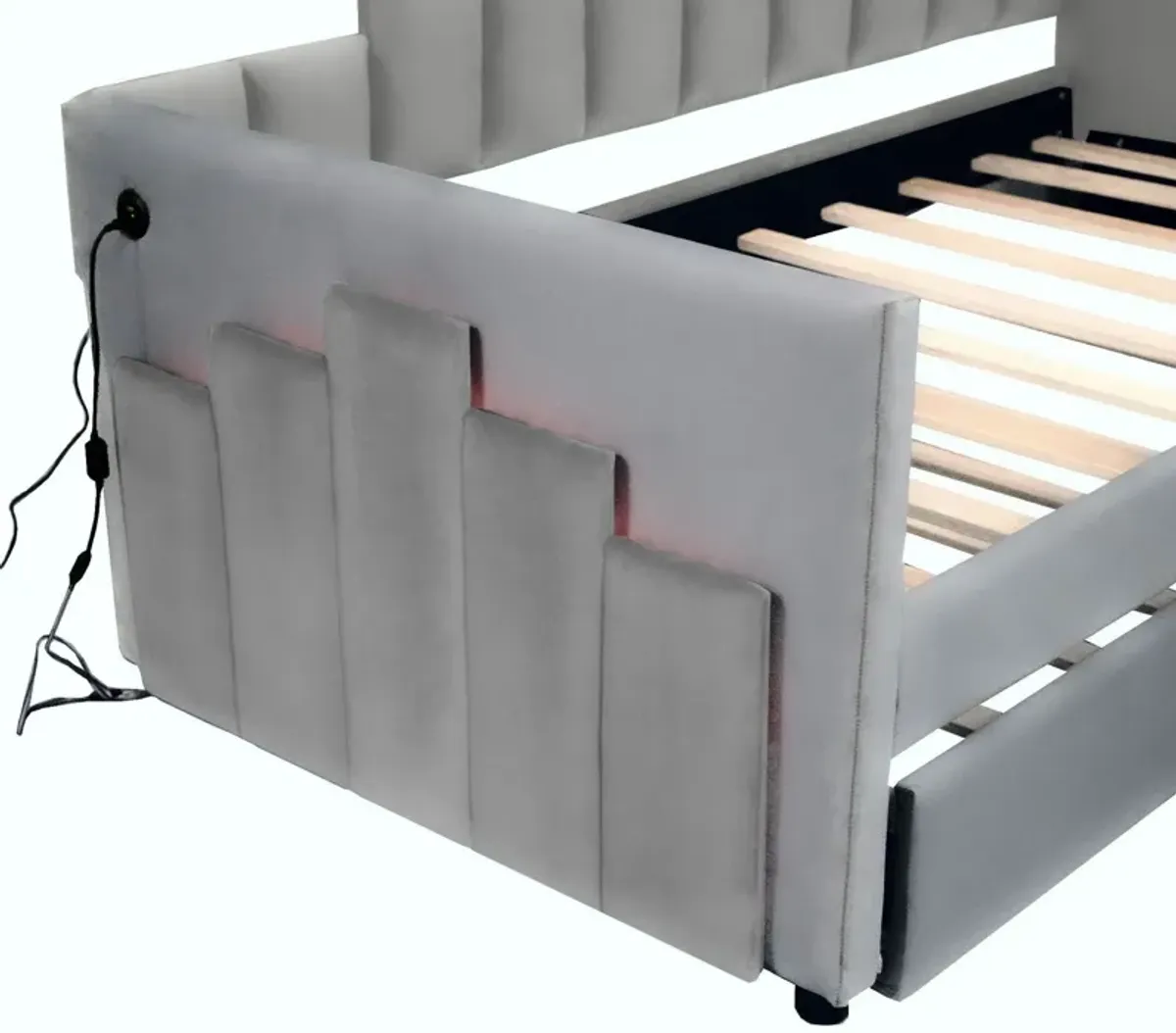 Upholstered Daybed With Light And USB Port