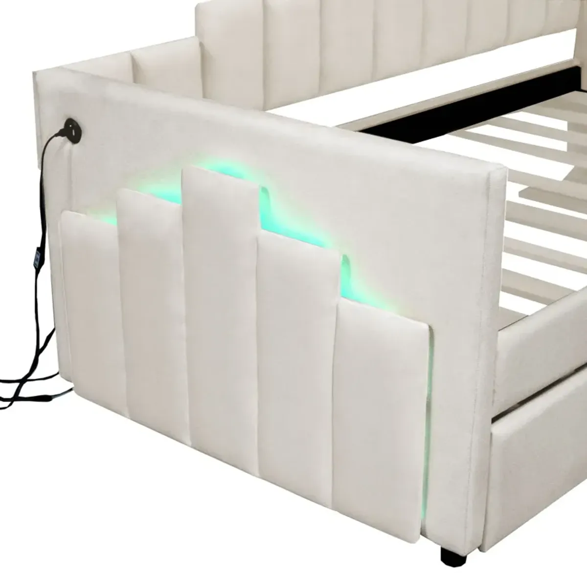 Upholstered Daybed With Light And USB Port