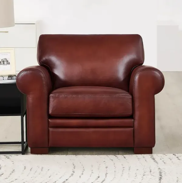 Brookfield - Waxy Pull Up Leather Chair - Mocha