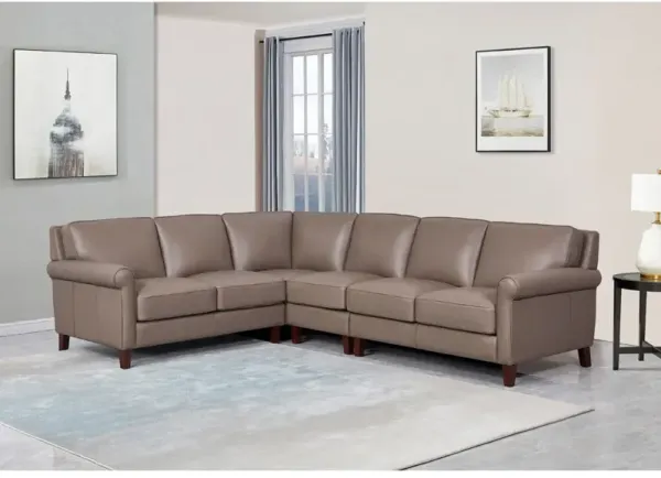 Laguna - Leather Sectional - Brown