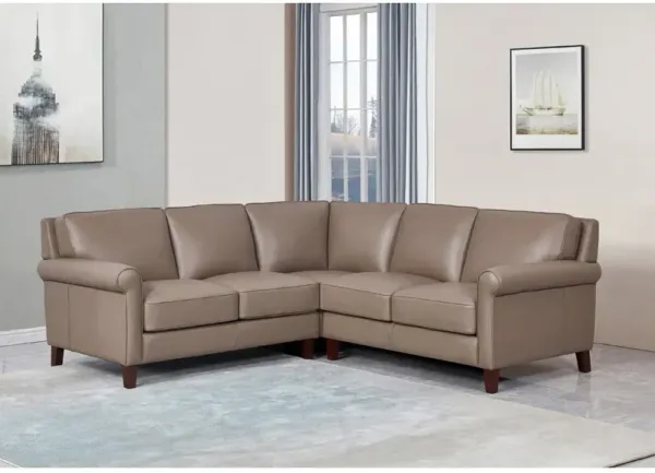 Laguna - Sectional Leather - Brown