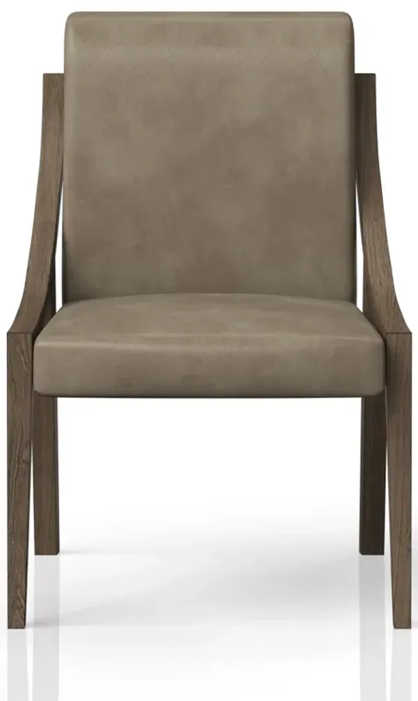 Leather Sling Chair (Set of 2) - Light Brown