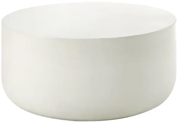 Dustan - Natural Coffee Table - White