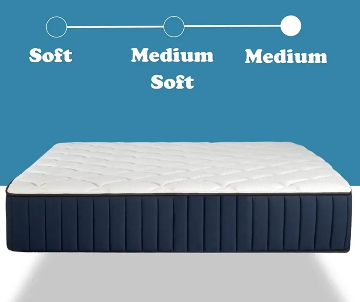 Serenity - 12" Medium Tight-Top Cooling Gel Memory Edge Support Pocket Spring Premium Hybrid Mattress